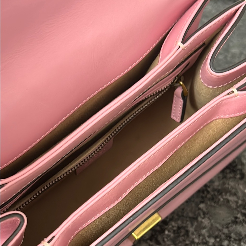 . GUCCI Queen Margaret Pink Bee Lea Satchel; - Picture 9 of 15